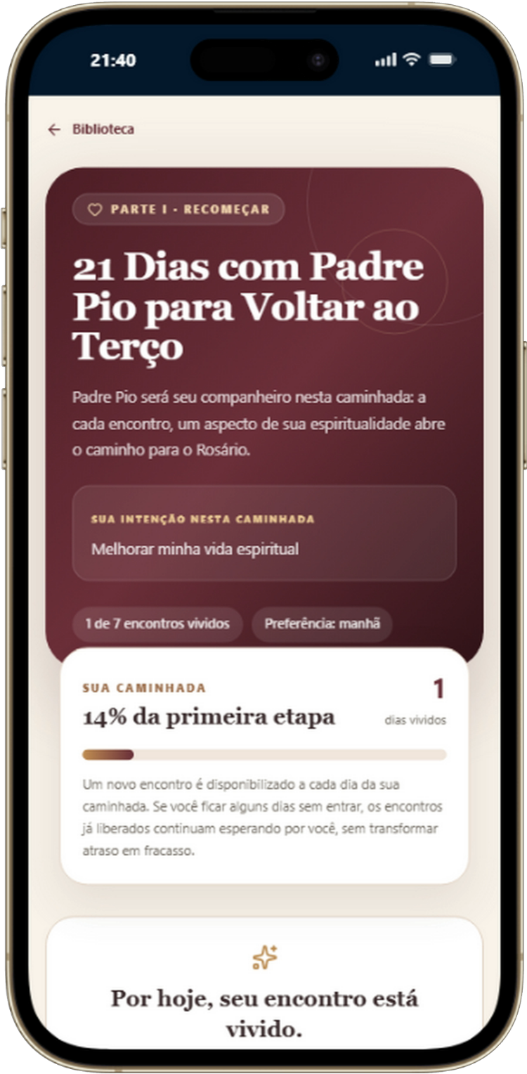 Vista del producto 21 Días con Padre Pío para Volver al Rosario
